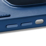 Mujjo iPhone 14 Pro Deksel Full Leather Wallet Case Monaco Blue