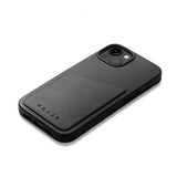 Mujjo iPhone 14 Deksel Full Leather Wallet Case Tan