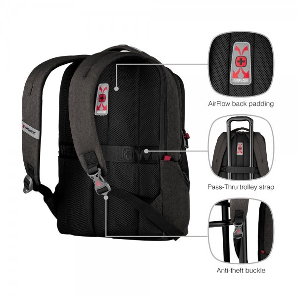 Wenger MX Professional 16" Dataryggsekk Grå