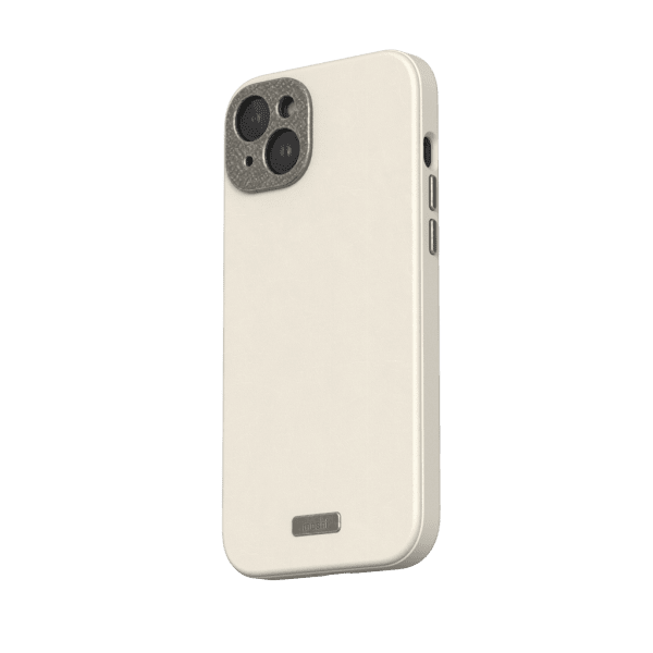 Moshi iPhone 15 Plus Deksel Napa MagSafe Eggnog White