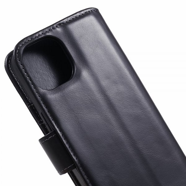 Nordic Covers iPhone 12 Mini Etui Essential Leather Kortlomme Raven Black
