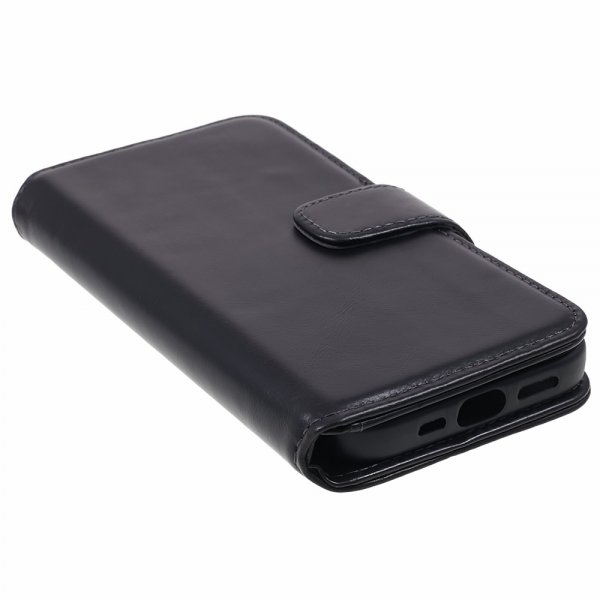 Nordic Covers iPhone 12/iPhone 12 Pro Etui Essential Leather Raven Black