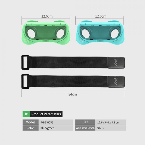 Ipega Nintendo Switch Joy Con holder med stropp 2 pakk
