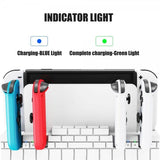 Nintendo Switch laderdock for Joy Cons med spilllagring svart
