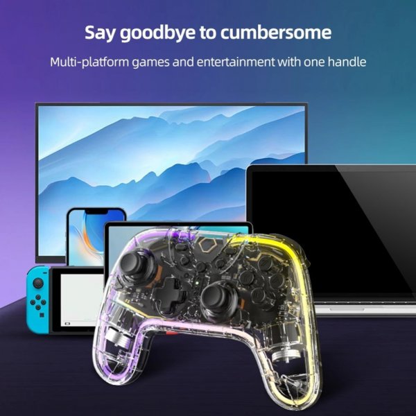 Aolion Nintendo Switch Spillkontroll Klar RGB