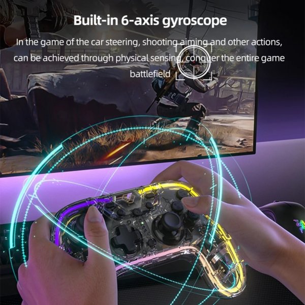 Aolion Nintendo Switch Spillkontroll Klar RGB
