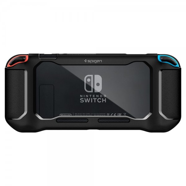 Spigen Nintendo Switch Deksel Rugged Armor Matte Black