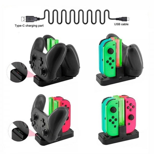 Dobe Nintendo Switch kontroller ladestasjon