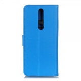 Nokia 2.4 Etui Litchi Blå