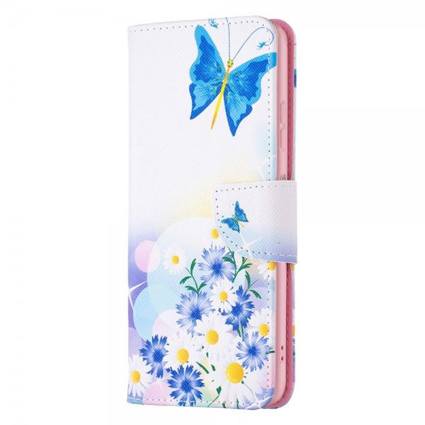 Nokia G11/G21 Etui Motiv Sommerfugler Og Blomster
