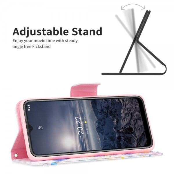Nokia G11/G21 Etui Motiv Sommerfugler Og Blomster