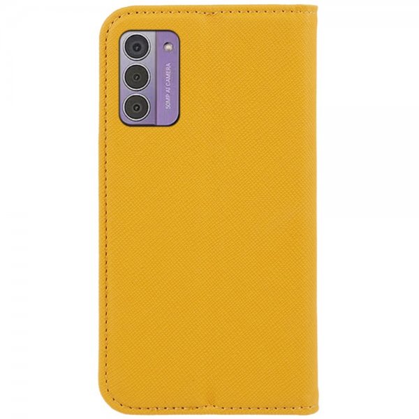 Nokia G42 Etui med Kortlomme flipp Gul