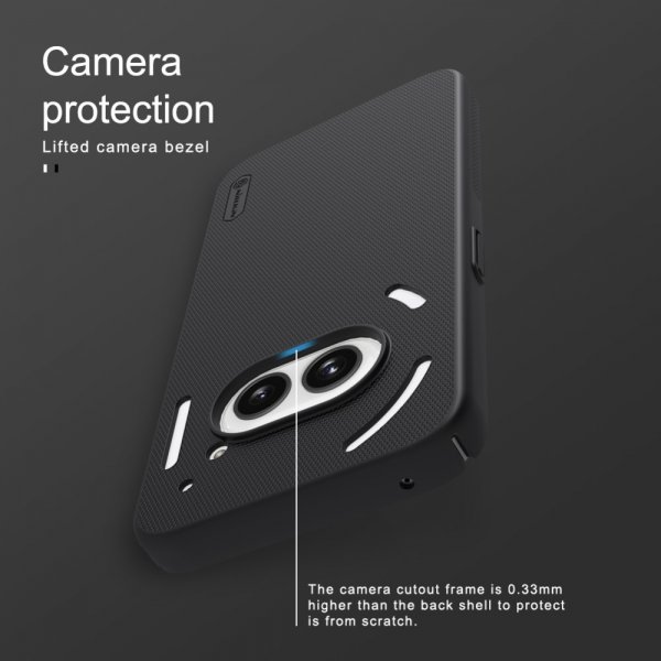 Nillkin Nothing Phone (2a) Deksel Super Frosted Shield Svart