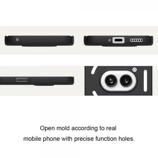 Nillkin Nothing Phone (2a) Deksel Super Frosted Shield Svart