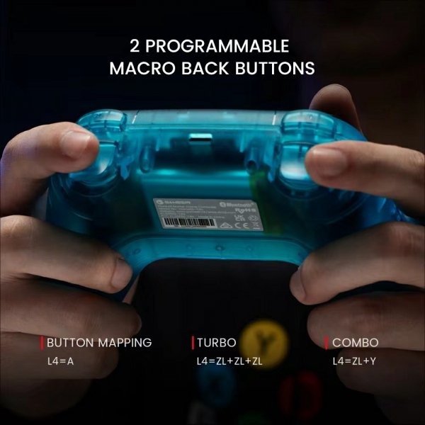 GameSir Nova HD Rumble Game Controller 2.4G Retro Hvit