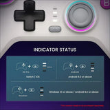 GameSir Nova HD Rumble Game Controller 2.4G Retro Hvit
