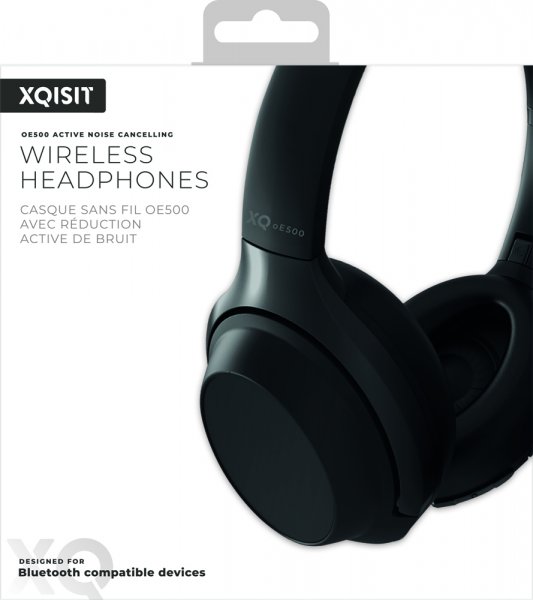 Xqisit On-ear Hodetelefoner ANC oE500 Svart
