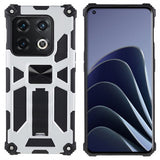OnePlus 10 Pro Deksel med Metallplate Stativfunksjon Sølv