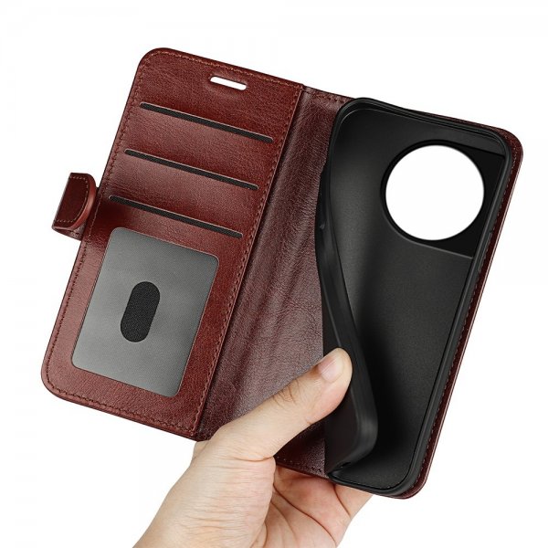 OnePlus 11 Etui Skinntekstur Brun