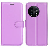 OnePlus 11 Etui Litchi Lilla