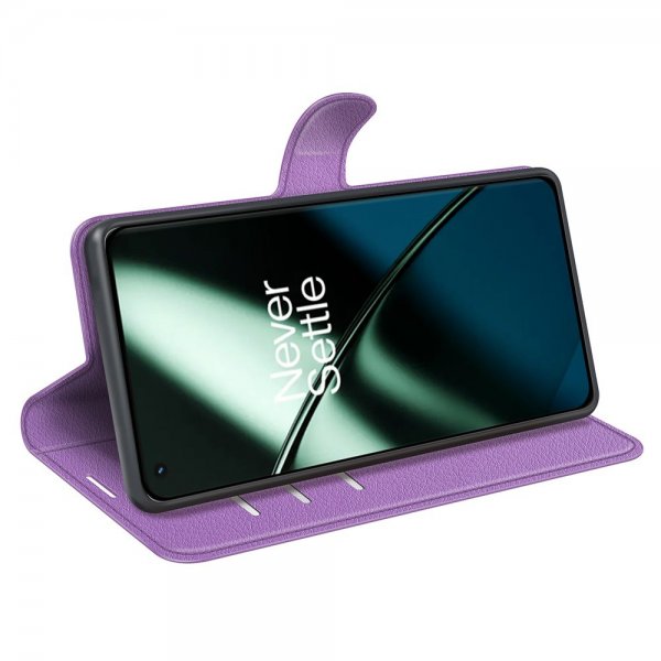 OnePlus 11 Etui Litchi Lilla