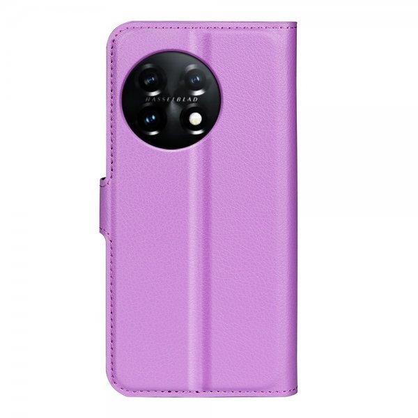 OnePlus 11 Etui Litchi Lilla