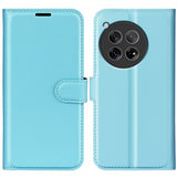 OnePlus 12 Etui Litchi Blå