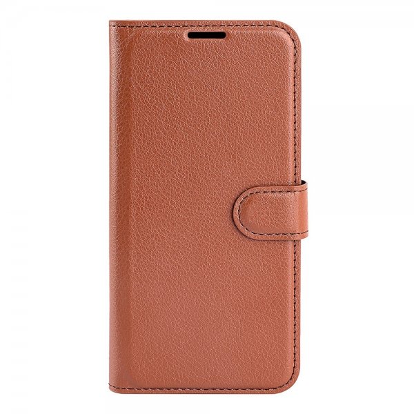 OnePlus 12 Etui Litchi Brun
