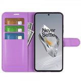 OnePlus 12 Etui Litchi Lilla