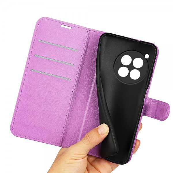 OnePlus 12 Etui Litchi Lilla