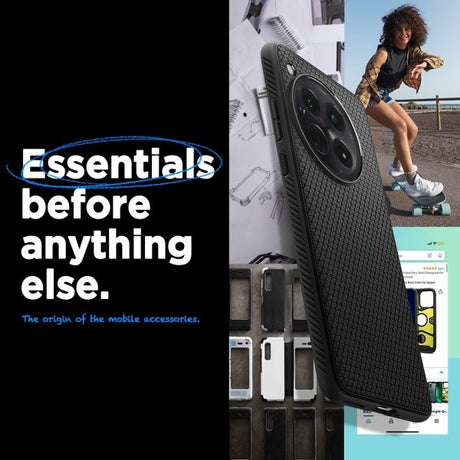 Spigen OnePlus 12 Deksel Liquid Air Matte Black