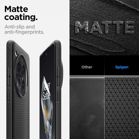 Spigen OnePlus 12 Deksel Liquid Air Matte Black