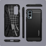 Spigen OnePlus Nord 2 5G Deksel Rugged Armor Matte Black
