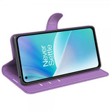OnePlus Nord 2T Etui Litchi Lilla