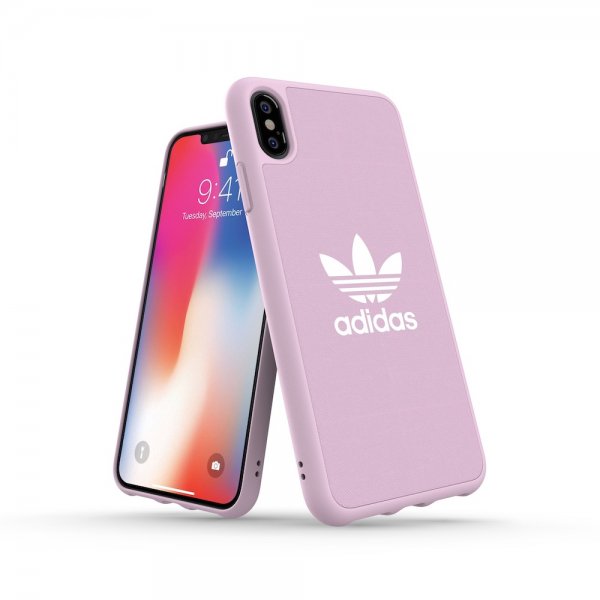 Adidas iPhone Xs Max Deksel OR Moulded Case Canvas FW18 Clear Pink