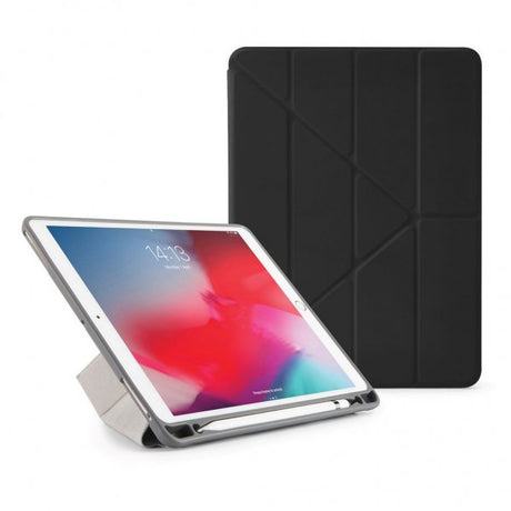 Pipetto iPad Air 2019 (gen 3) Origami Veske Penneavdeling Svart