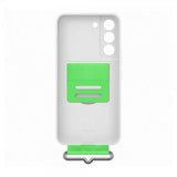 Samsung Original Galaxy S22 Plus Deksel Silicone Cover with Strap Hvit
