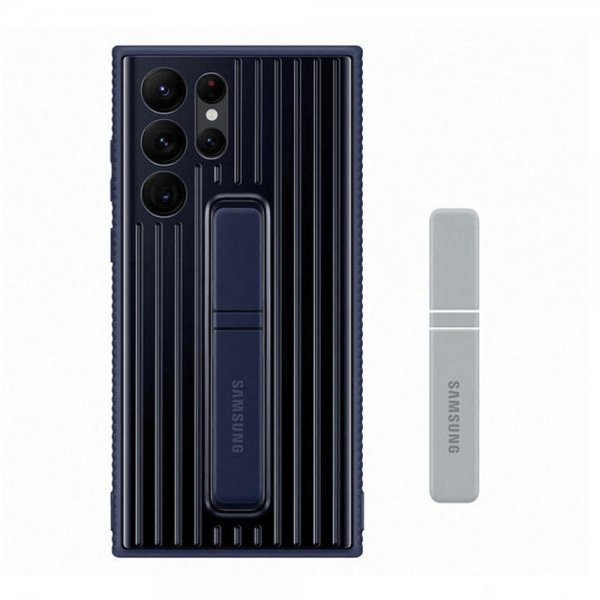 Samsung Original Galaxy S22 Ultra Deksel Protective Standing Cover Navy