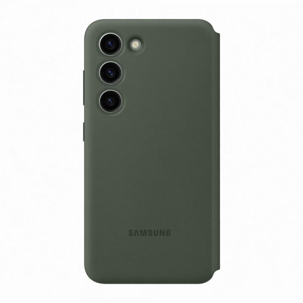 Samsung Original Galaxy S23 Plus Etui Smart View Wallet Case Khaki