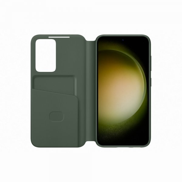 Samsung Original Galaxy S23 Plus Etui Smart View Wallet Case Khaki