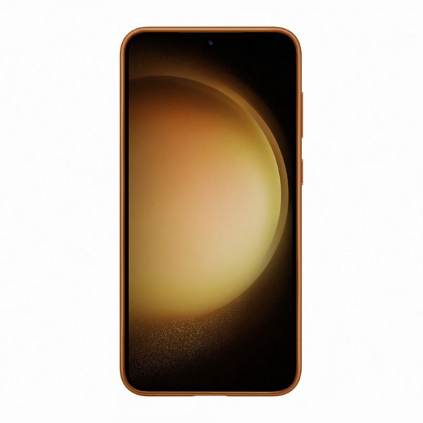 Samsung Original Galaxy S23 Plus Deksel Leather Cover Camel