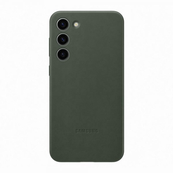 Samsung Original Galaxy S23 Plus Deksel Leather Cover Grønn