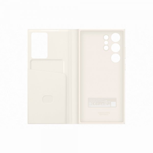 Samsung Original Galaxy S23 Ultra Etui Smart View Wallet Case Cream