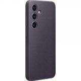 Samsung Galaxy S24 Plus Deksel Vegan Leather Case Dark Violet