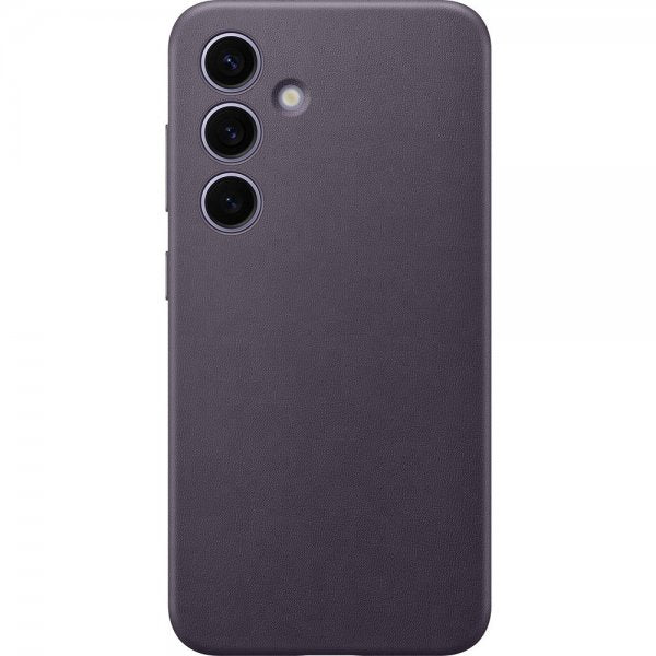 Samsung Galaxy S24 Deksel Vegan Leather Case Dark Violet