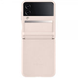 Samsung Original Galaxy Z Flip 4 Deksel Flap Leather Cover Peach