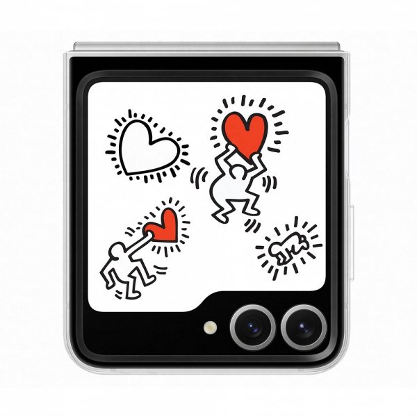 Samsung Original Galaxy Z Flip 6/Galaxy Z Flip 7 FE Deksel Flipsuit Case Hvit