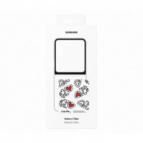 Samsung Original Galaxy Z Flip 6/Galaxy Z Flip 7 FE Deksel Flipsuit Case Hvit