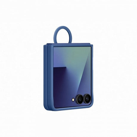 Samsung Original Galaxy Z Flip 7 Deksel Ring Case Silicone Blå
