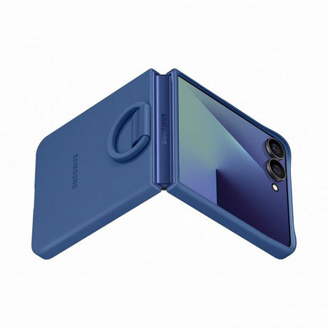 Samsung Original Galaxy Z Flip 7 Deksel Ring Case Silicone Blå
